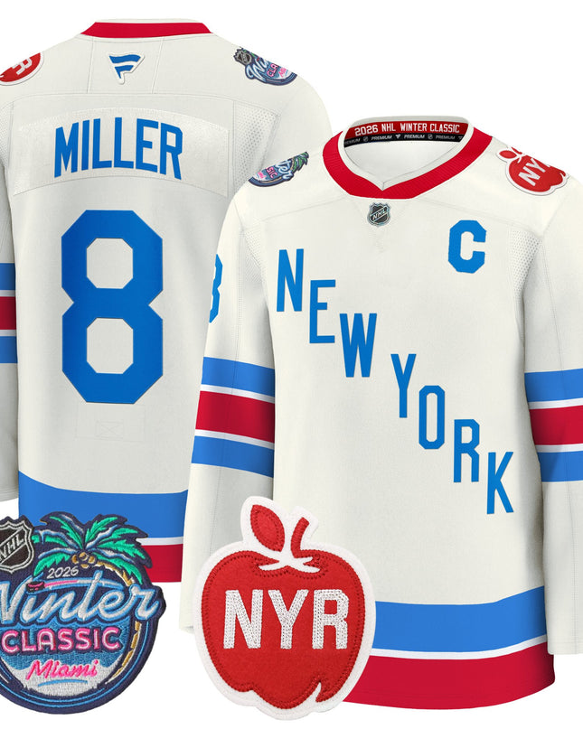 New York Rangers 2026 Winter Classic Premium Jersey - All Stitched