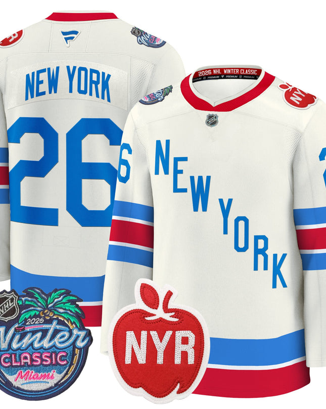 New York Rangers 2026 Winter Classic Premium Jersey - All Stitched