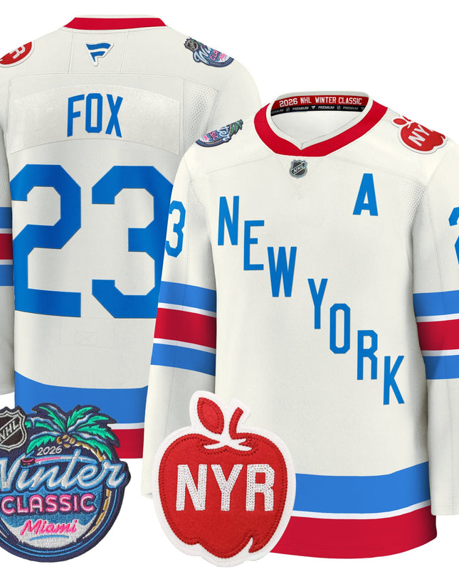 New York Rangers 2026 Winter Classic Premium Jersey - All Stitched