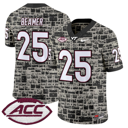 Virginia Tech Hokies 2025 Stone Vapor Limited Jersey - Stitched