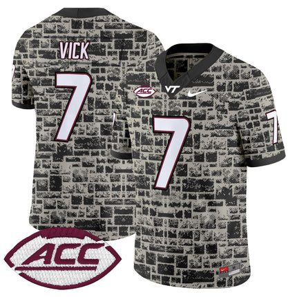 Virginia Tech Hokies 2025 Stone Vapor Limited Jersey - Stitched