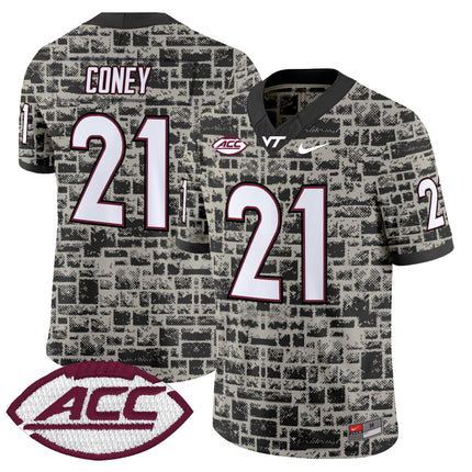 Virginia Tech Hokies 2025 Stone Vapor Limited Jersey - Stitched