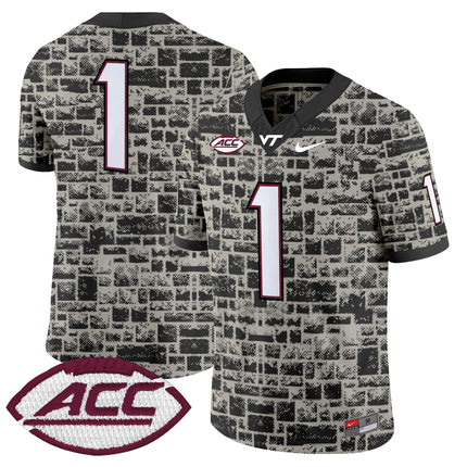 Virginia Tech Hokies 2025 Stone Vapor Limited Jersey - Stitched