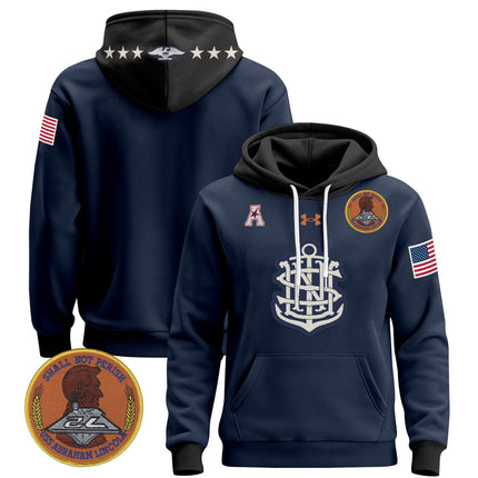 Men's Navy Midshipmen 250th Anniversary Pullover Hoodie - All Stitched