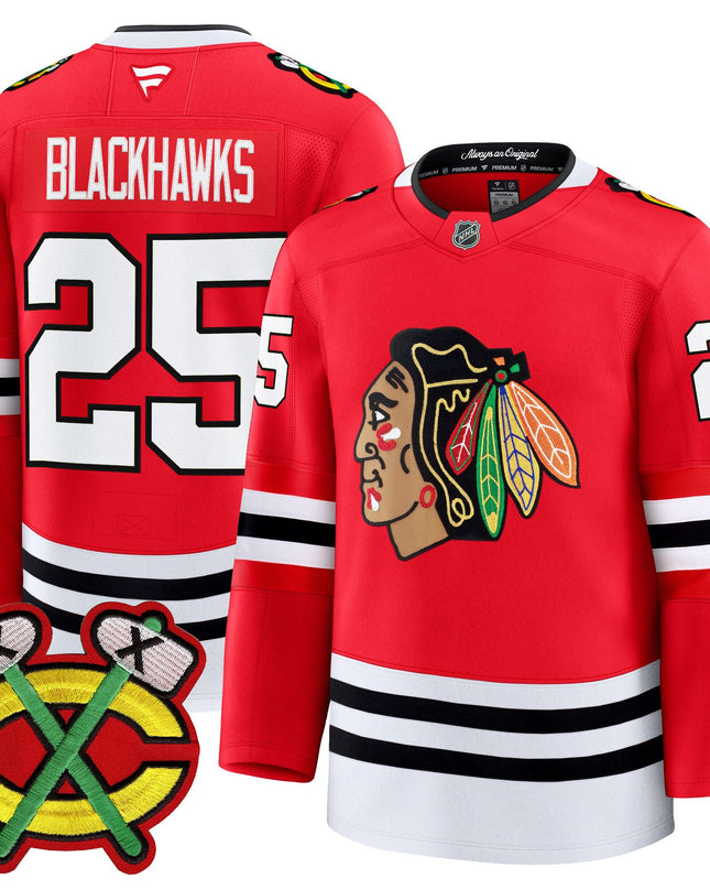 Men's Chicago Blackhawks 2025/26 Premium Jersey - All Stitched