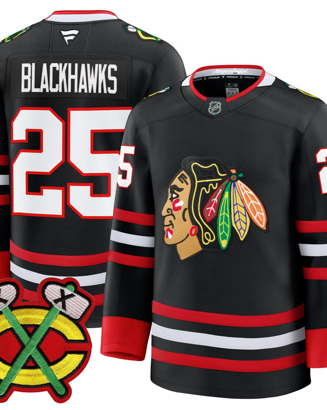 Men's Chicago Blackhawks 2025/26 Premium Jersey - All Stitched