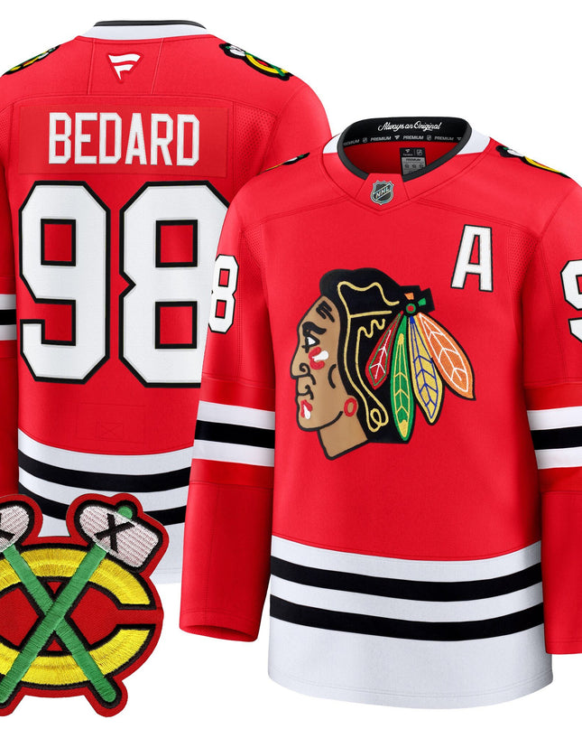 Men's Chicago Blackhawks 2025/26 Premium Jersey - All Stitched