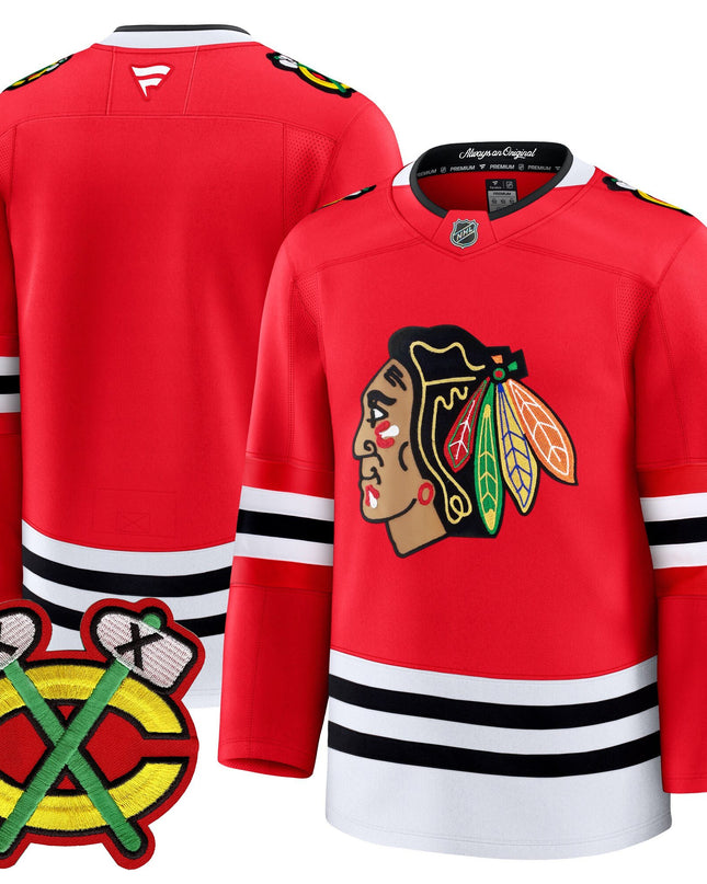 Men's Chicago Blackhawks 2025/26 Premium Jersey - All Stitched
