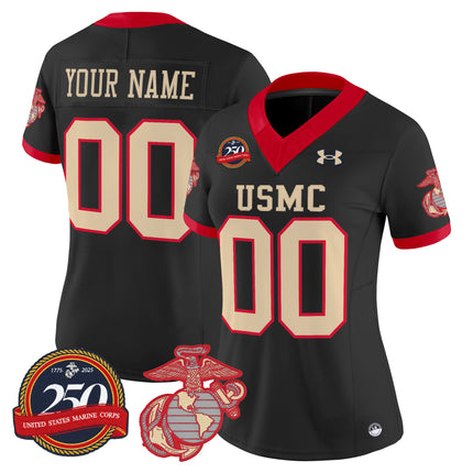 United States Marine Corps Vapor Limited Custom Jersey - 250th Anniversary Patch - All Stitched