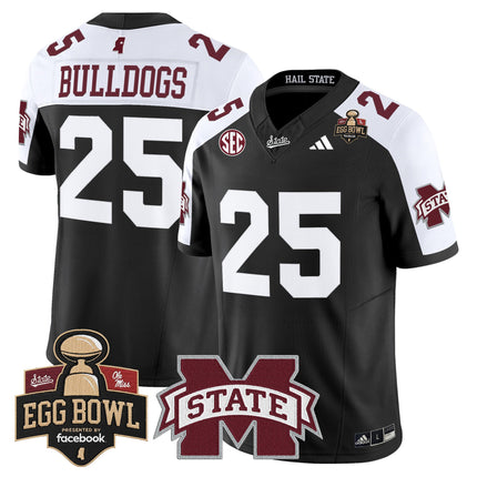 Men's Mississippi State Bulldogs 2025 Egg Bowl Vapor Limited Jersey - All Stitched