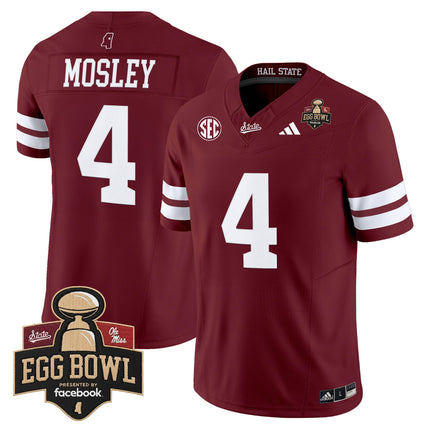 Men's Mississippi State Bulldogs 2025 Egg Bowl Vapor Limited Jersey - All Stitched