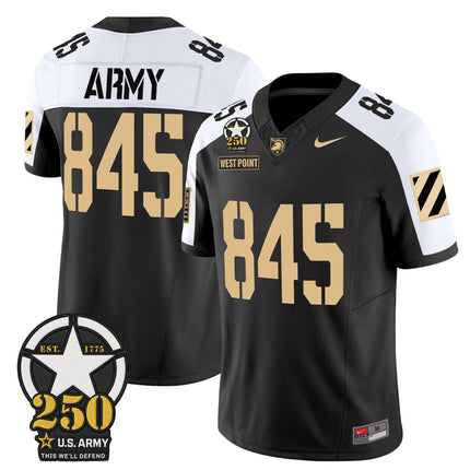 Men's Army Black Knights 250th Anniversary Patch Vapor Limited Jersey - All Stitched