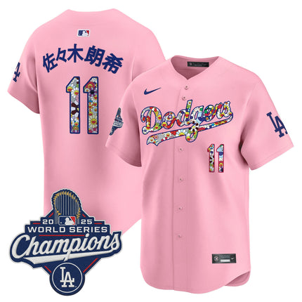 Men's Dodgers 2025 World Series Champions x Takashi Murakami Vapor Premier Limited Jersey - Stitched