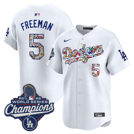 Men's Dodgers 2025 World Series Champions x Takashi Murakami Vapor Premier Limited Jersey - Stitched