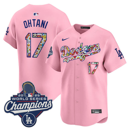 Men's Dodgers 2025 World Series Champions x Takashi Murakami Vapor Premier Limited Jersey - Stitched
