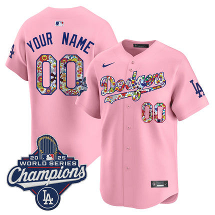Dodgers 2025 World Series Champions x Takashi Murakami Vapor Premier Limited Custom Jersey - Stitched