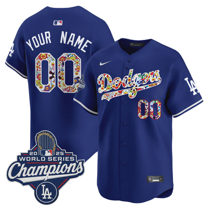 Dodgers 2025 World Series Champions x Takashi Murakami Vapor Premier Limited Custom Jersey - Stitched