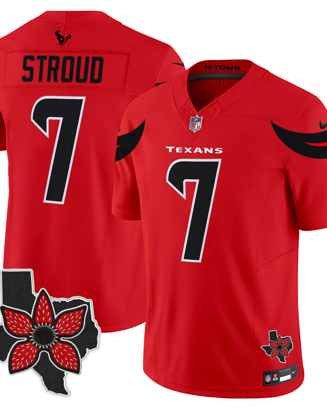 Men's Houston Texans 'Stranger Things Edition' Vapor Limited Jersey - All Stitched