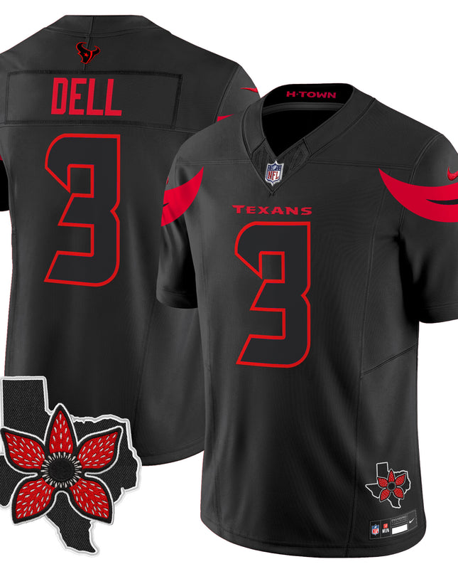 Men's Houston Texans 'Stranger Things Edition' Vapor Limited Jersey - All Stitched