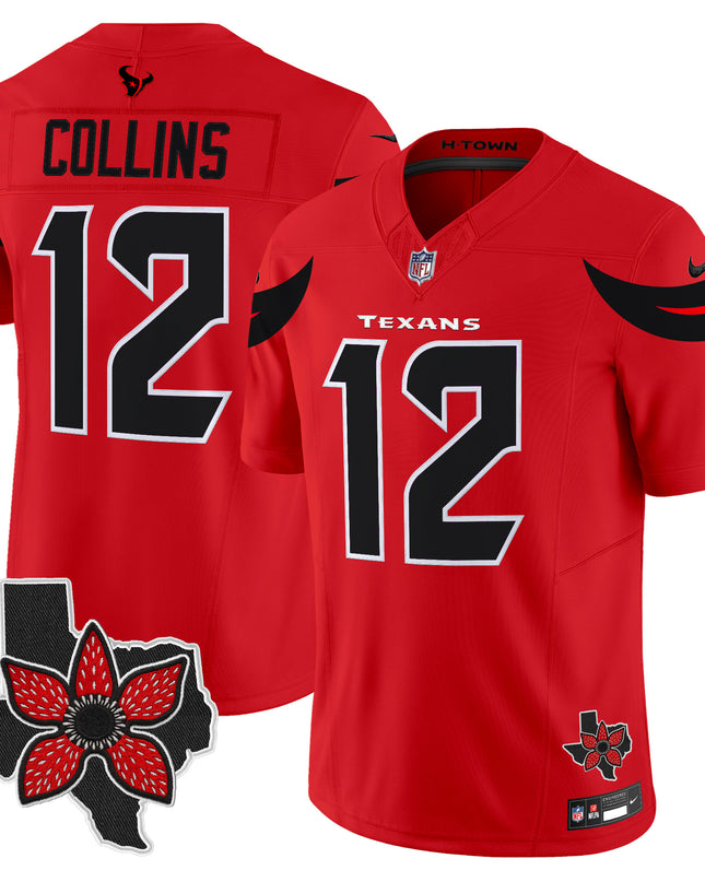 Men's Houston Texans 'Stranger Things Edition' Vapor Limited Jersey - All Stitched