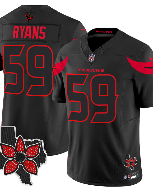Men's Houston Texans 'Stranger Things Edition' Vapor Limited Jersey - All Stitched