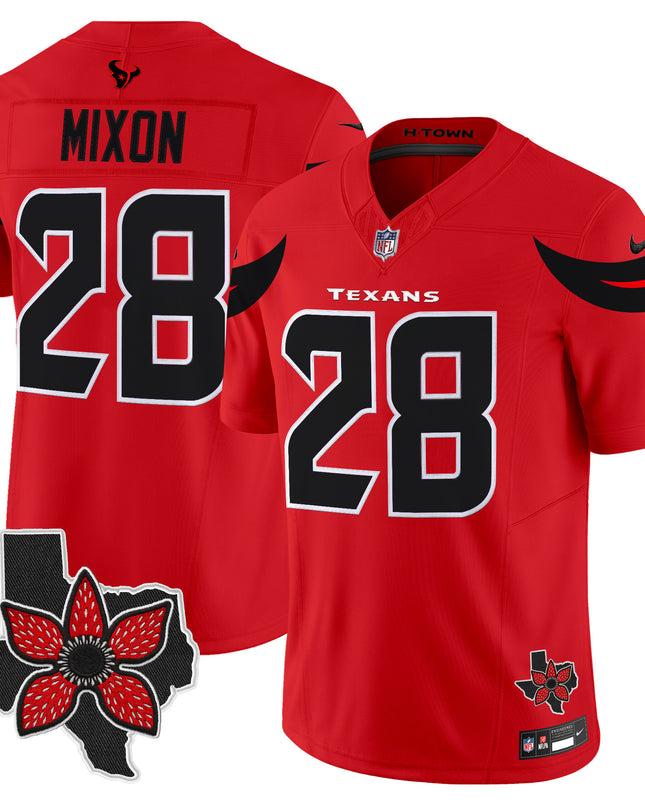 Men's Houston Texans 'Stranger Things Edition' Vapor Limited Jersey - All Stitched