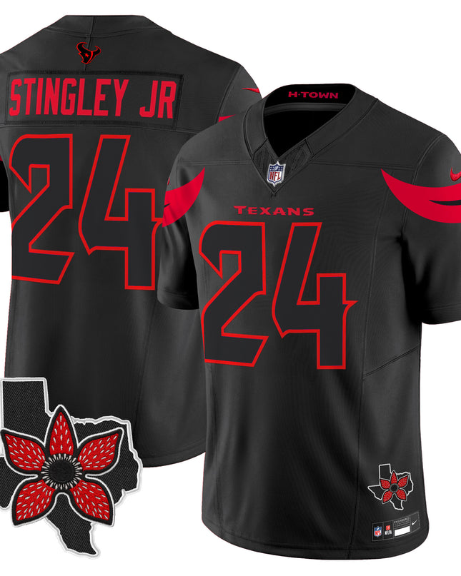 Men's Houston Texans 'Stranger Things Edition' Vapor Limited Jersey - All Stitched
