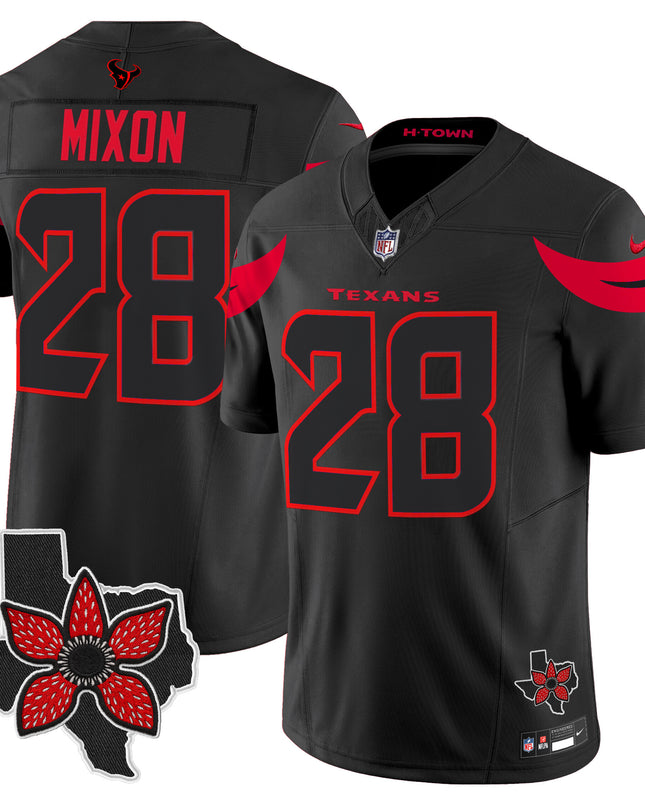 Men's Houston Texans 'Stranger Things Edition' Vapor Limited Jersey - All Stitched