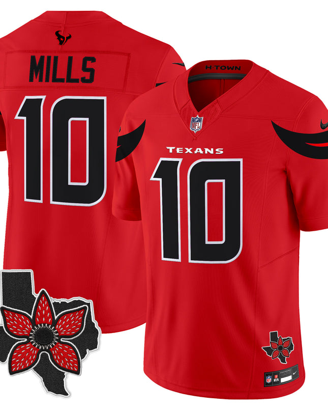 Men's Houston Texans 'Stranger Things Edition' Vapor Limited Jersey - All Stitched