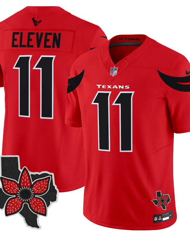 Men's Houston Texans 'Stranger Things Edition' Vapor Limited Jersey - All Stitched