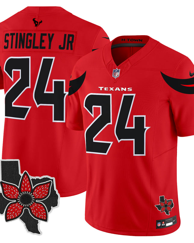 Men's Houston Texans 'Stranger Things Edition' Vapor Limited Jersey - All Stitched