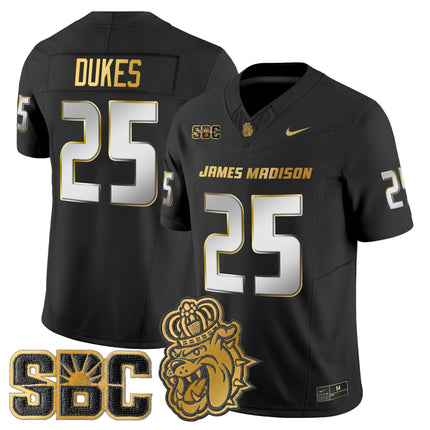 Men's James Madison Dukes 2025 Gold Vapor Limited Jersey - All Stitched