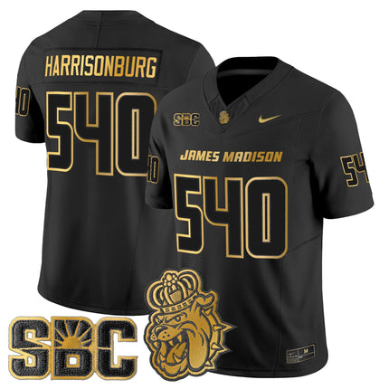 Men's James Madison Dukes 2025 Gold Vapor Limited Jersey - All Stitched