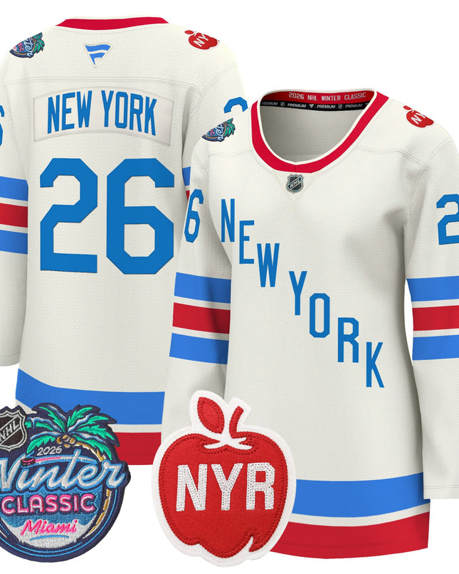 New York Rangers 2026 Winter Classic Premium Jersey - All Stitched