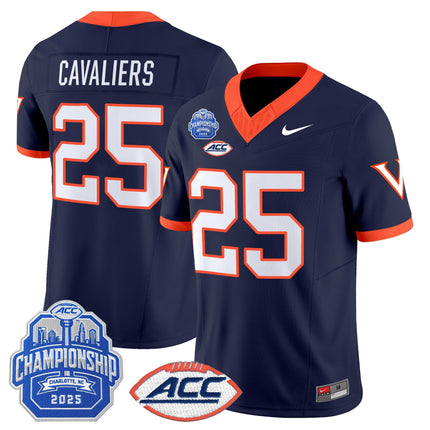 Men's Virginia Cavaliers 2025 ACC Championship Vapor Limited Jersey - All Stitched