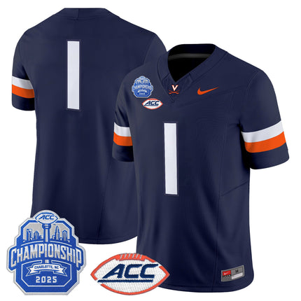 Men's Virginia Cavaliers 2025 ACC Championship Vapor Limited Jersey - All Stitched