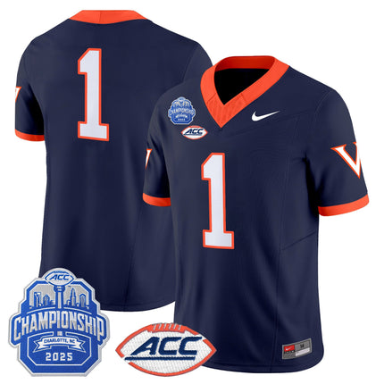 Men's Virginia Cavaliers 2025 ACC Championship Vapor Limited Jersey - All Stitched