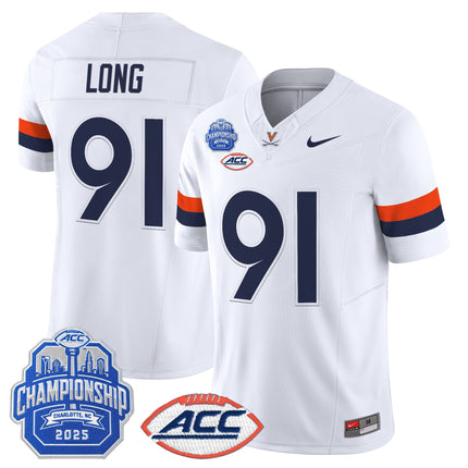 Men's Virginia Cavaliers 2025 ACC Championship Vapor Limited Jersey - All Stitched