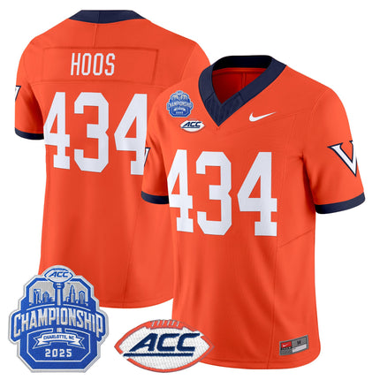 Men's Virginia Cavaliers 1995 Throwbacks Vapor Limited Jersey - 2025 ACC Championship Patch - All Stitched