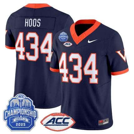 Men's Virginia Cavaliers 1995 Throwbacks Vapor Limited Jersey - 2025 ACC Championship Patch - All Stitched