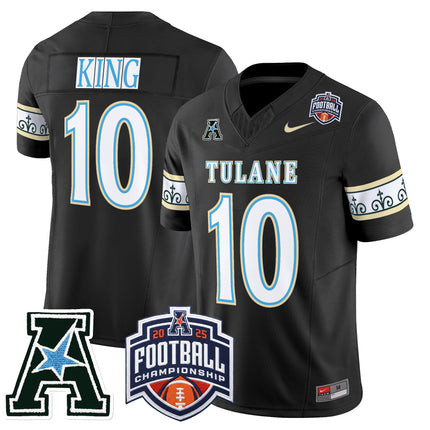 Men's Tulane Green Wave 'City Edition' Vapor Limited Jersey - 2025 AAC Championship Patch - All Stitched