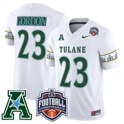 Men's Tulane Green Wave 'City Edition' Vapor Limited Jersey - 2025 AAC Championship Patch - All Stitched