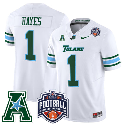 Men's Tulane Green Wave 2025 AAC Championship Vapor Limited Jersey - All Stitched
