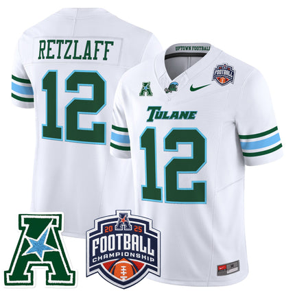 Men's Tulane Green Wave 2025 AAC Championship Vapor Limited Jersey - All Stitched