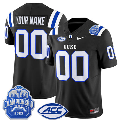 Duke Blue Devils 2025 ACC Championship Vapor Limited Custom Jersey - All Stitched