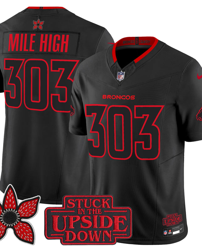 Denver Broncos 'Stranger Things Edition' Vapor Limited Jersey - All Stitched
