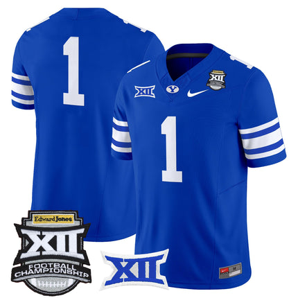 Men's BYU Cougars 2025 Big 12 Championship Vapor Limited Jersey - All Stitched
