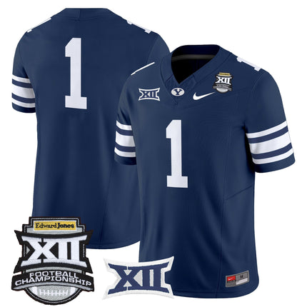 Men's BYU Cougars 2025 Big 12 Championship Vapor Limited Jersey - All Stitched