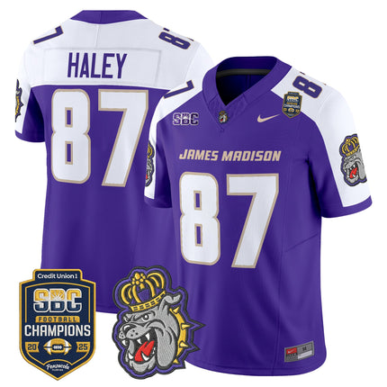 Men's James Madison Dukes 2025 SBC Champions Vapor Limited Jersey - All Stitched