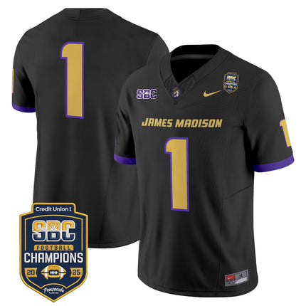 Men's James Madison Dukes 2025 SBC Champions Vapor Limited Jersey - All Stitched